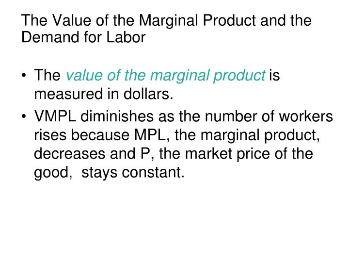 PPT 6 THE ECONOMICS OF LABOR MARKETS PowerPoint Presentation ID3270431
