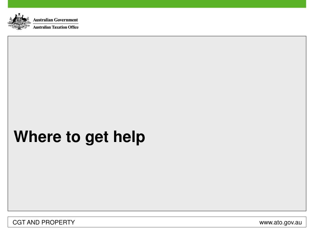PPT Capital gains tax (CGT) and property PowerPoint Presentation