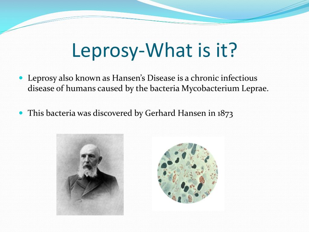 PPT Leprosy (Hansen’s Disease) PowerPoint Presentation, free download