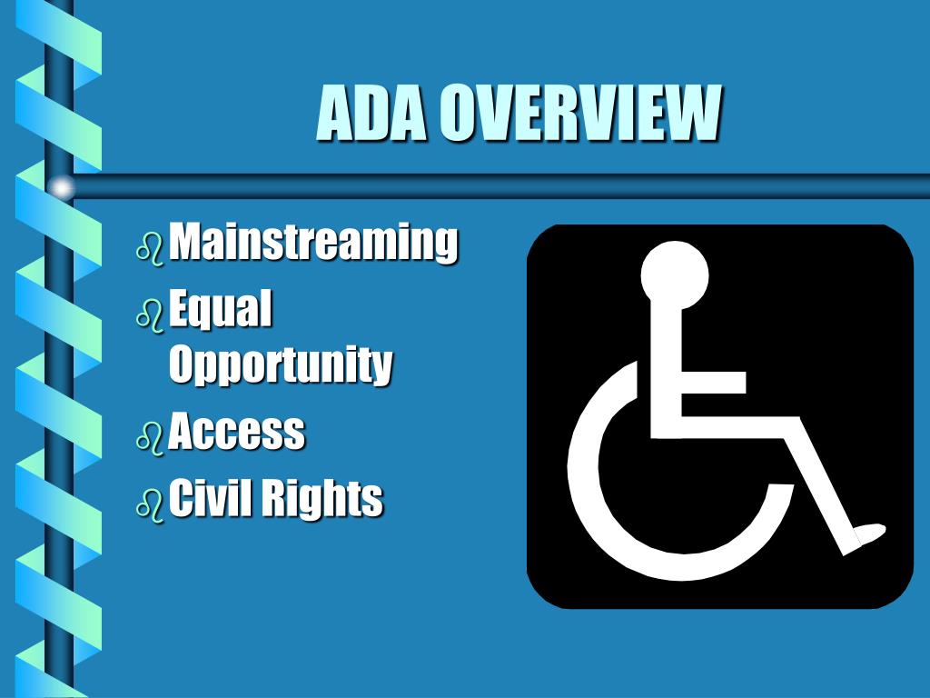 PPT MEETING ADA REQUIREMENTS FOR RECREATIONAL TRAILS PowerPoint