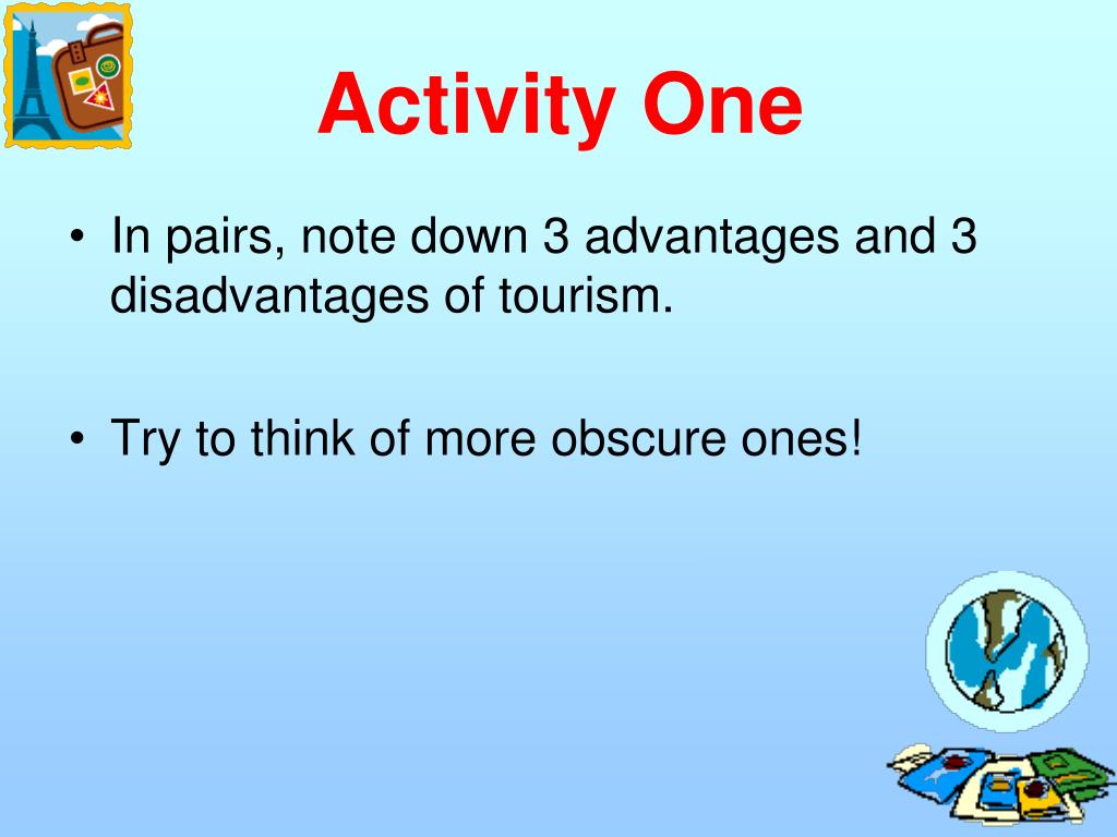 PPT The advantages and disadvantages of tourism PowerPoint