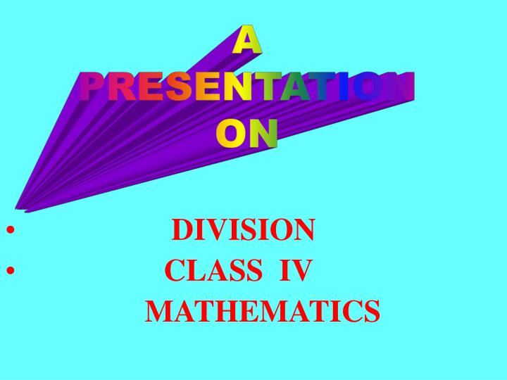 division powerpoint 3rd grade