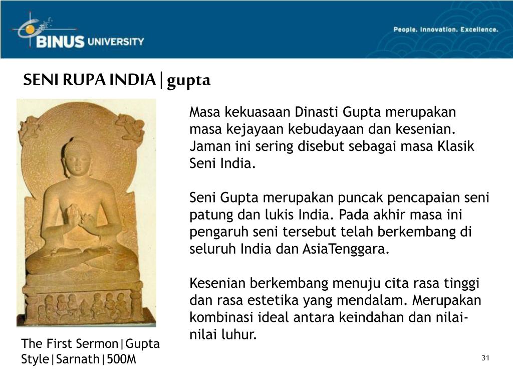 PPT SENI RUPA TIMUR ANCIENT INDIA Pertemuan 10 PowerPoint