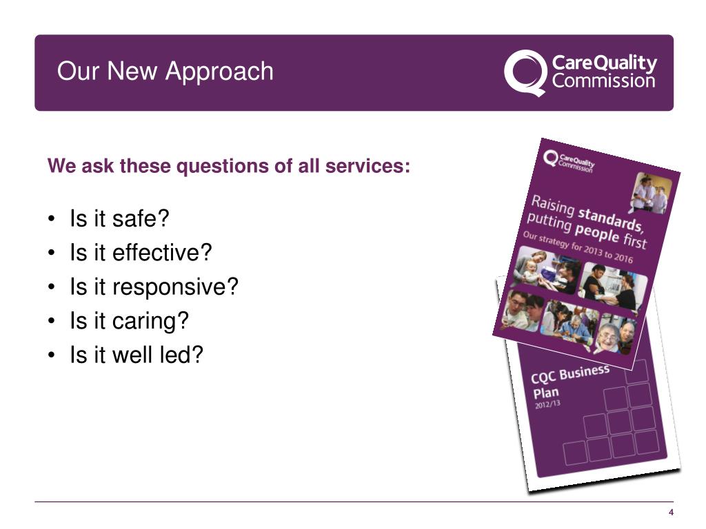 PPT CQC The journey to excellence and The new approach to inspection