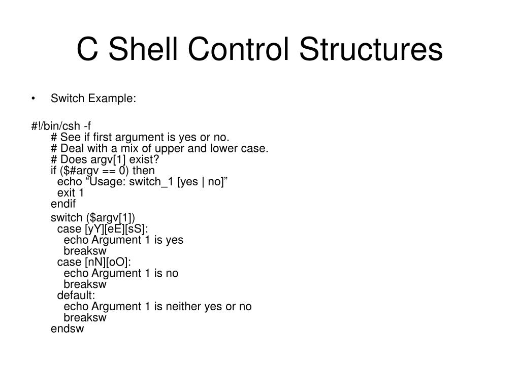 PPT C Shell PowerPoint Presentation, free download ID3279605