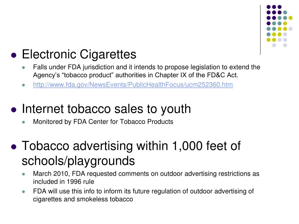 PPT FDA’s Center for Tobacco Products PowerPoint Presentation, free