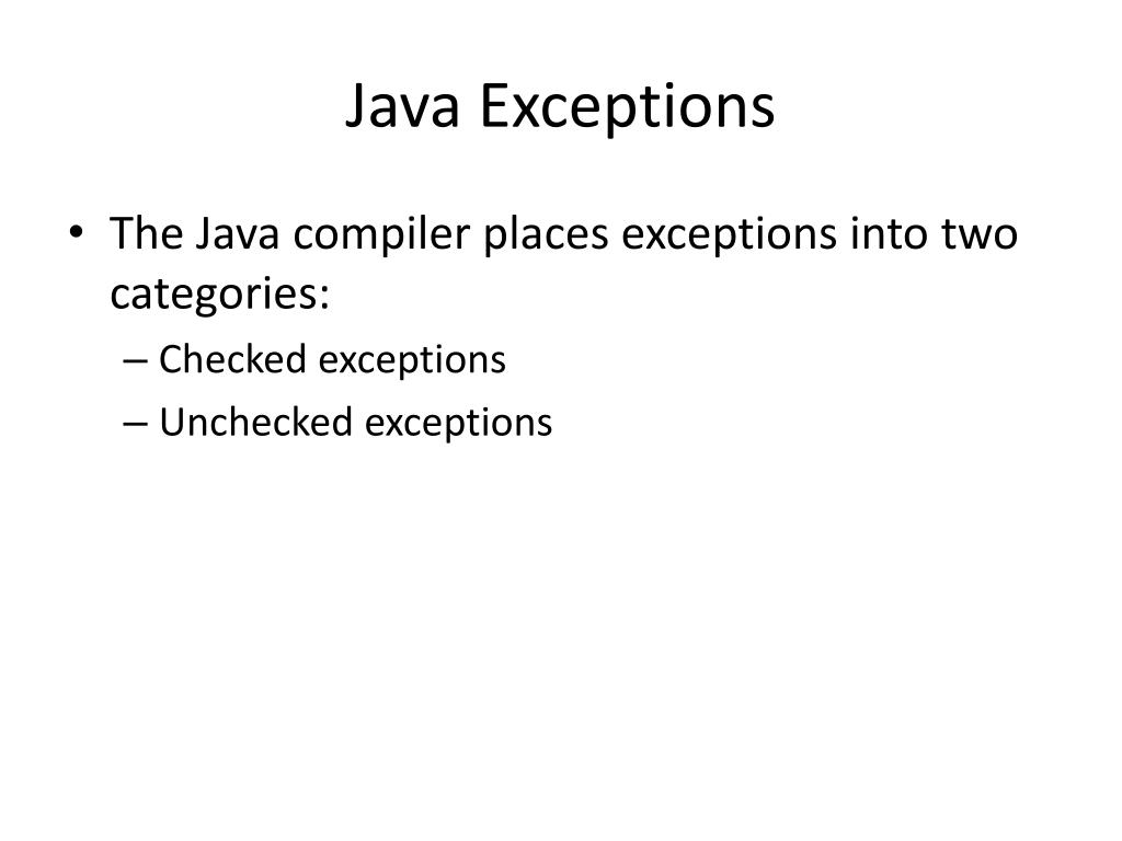 PPT Exceptions PowerPoint Presentation, free download ID3281373