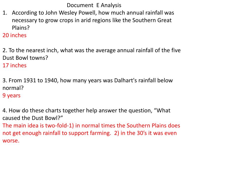 PPT What caused the Dust Bowl? PowerPoint Presentation ID3283317