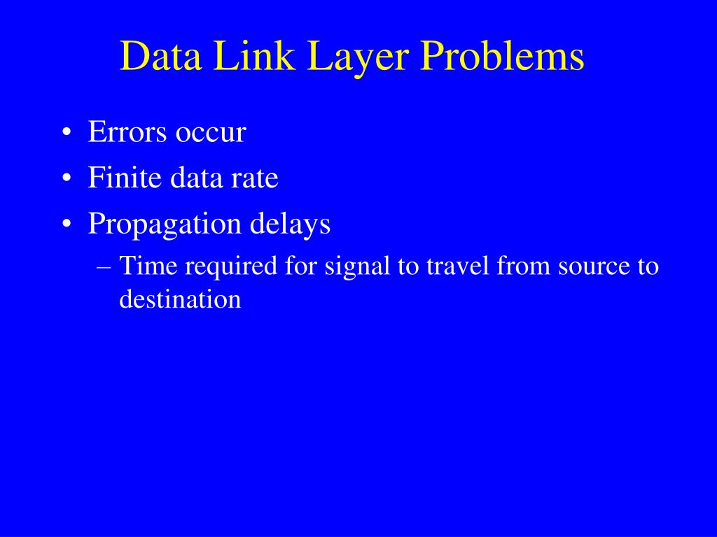 PPT The Data Link Layer PowerPoint Presentation, free download ID