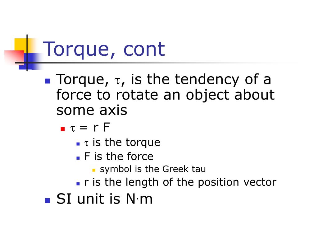 PPT Rotational Motion and Torque PowerPoint Presentation, free