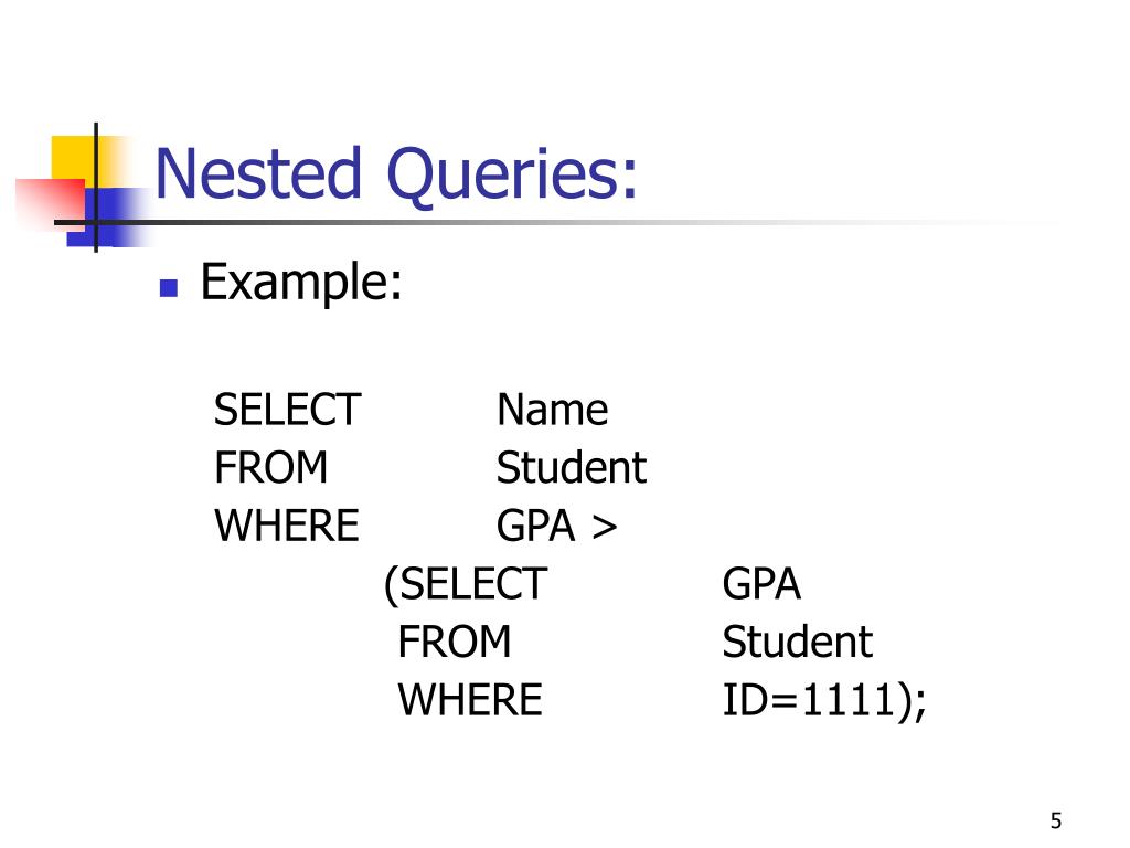 PPT Chapter Eight Data Manipulation Language (DML) Nested Queries Dr