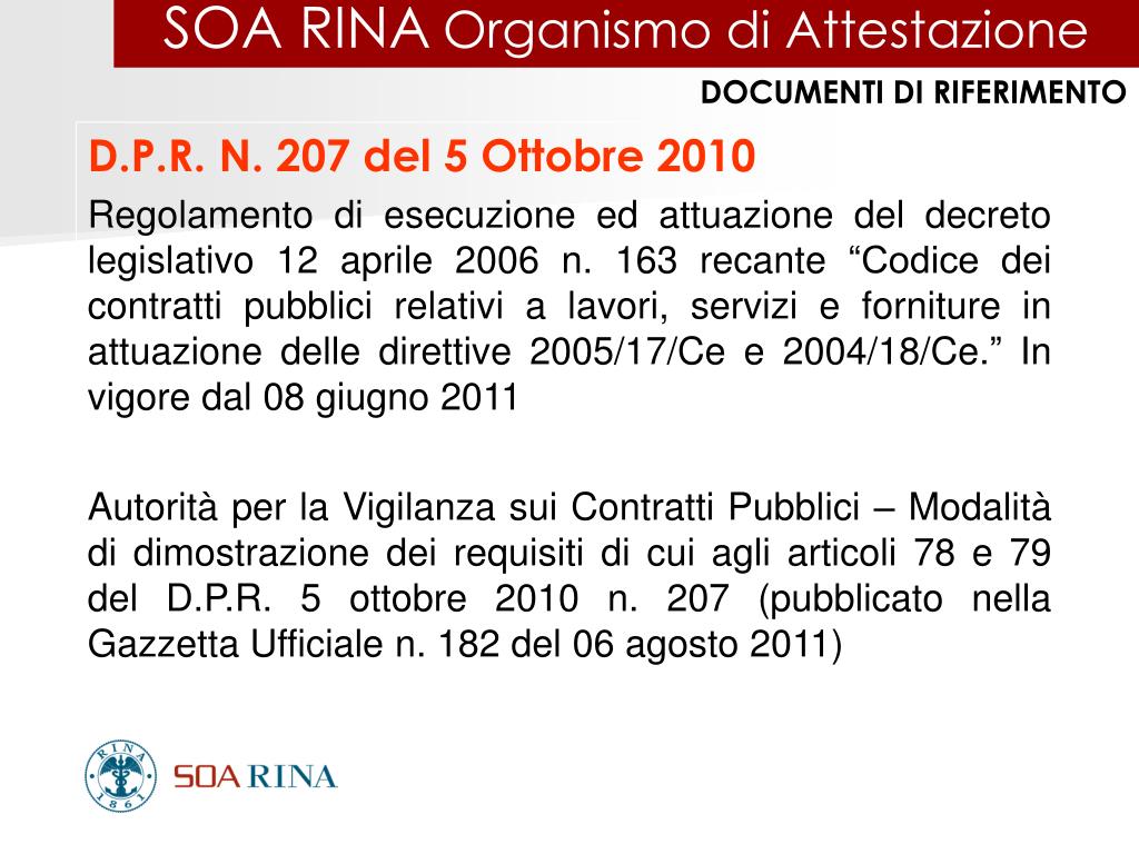 PPT REGOLAMENTO ATTUATIVO DEL CODICE APPALTI PowerPoint Presentation