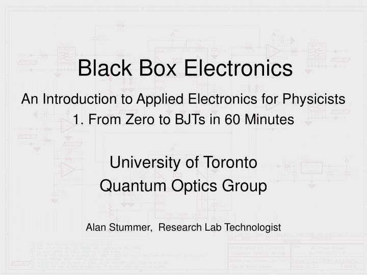PPT Black Box Electronics PowerPoint Presentation, free download ID