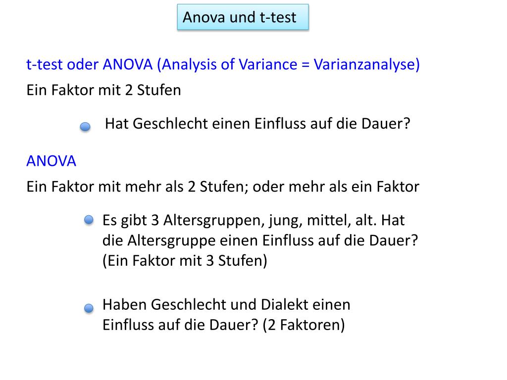 PPT Die Varianzanalyse PowerPoint Presentation, free download ID