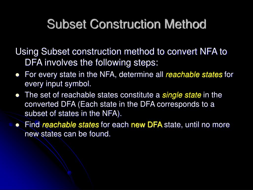 PPT NFA TO DFA PowerPoint Presentation, free download ID3288796