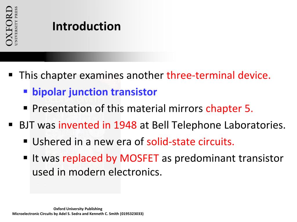 PPT Chapter 6 Bipolar Junction Transistors PowerPoint Presentation ID3290877