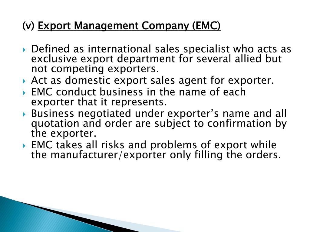 PPT CHAPTER 5 EXPORT ENTRY MODES PowerPoint Presentation, free