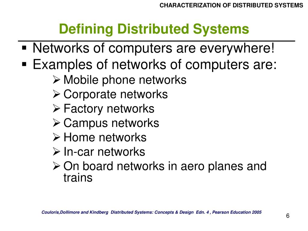 PPT CHARACTERIZATION OF DISTRIBUTED SYSTEMS PowerPoint Presentation, free download ID3291726
