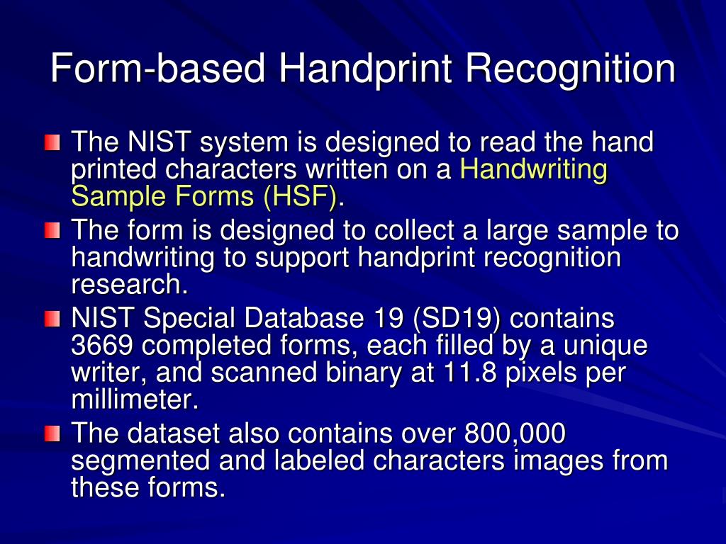 PPT Handwriting Recognition PowerPoint Presentation, free download