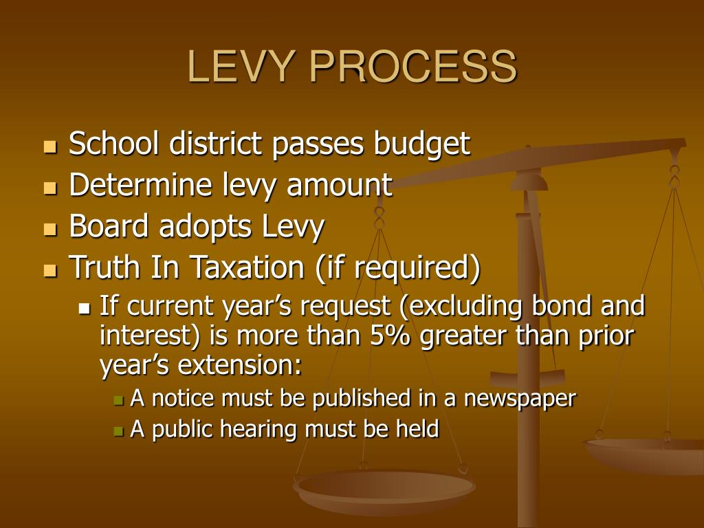 PPT Property Taxes and the Tax Levy PowerPoint Presentation, free
