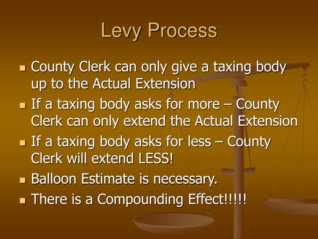 PPT Property Taxes and the Tax Levy PowerPoint Presentation, free