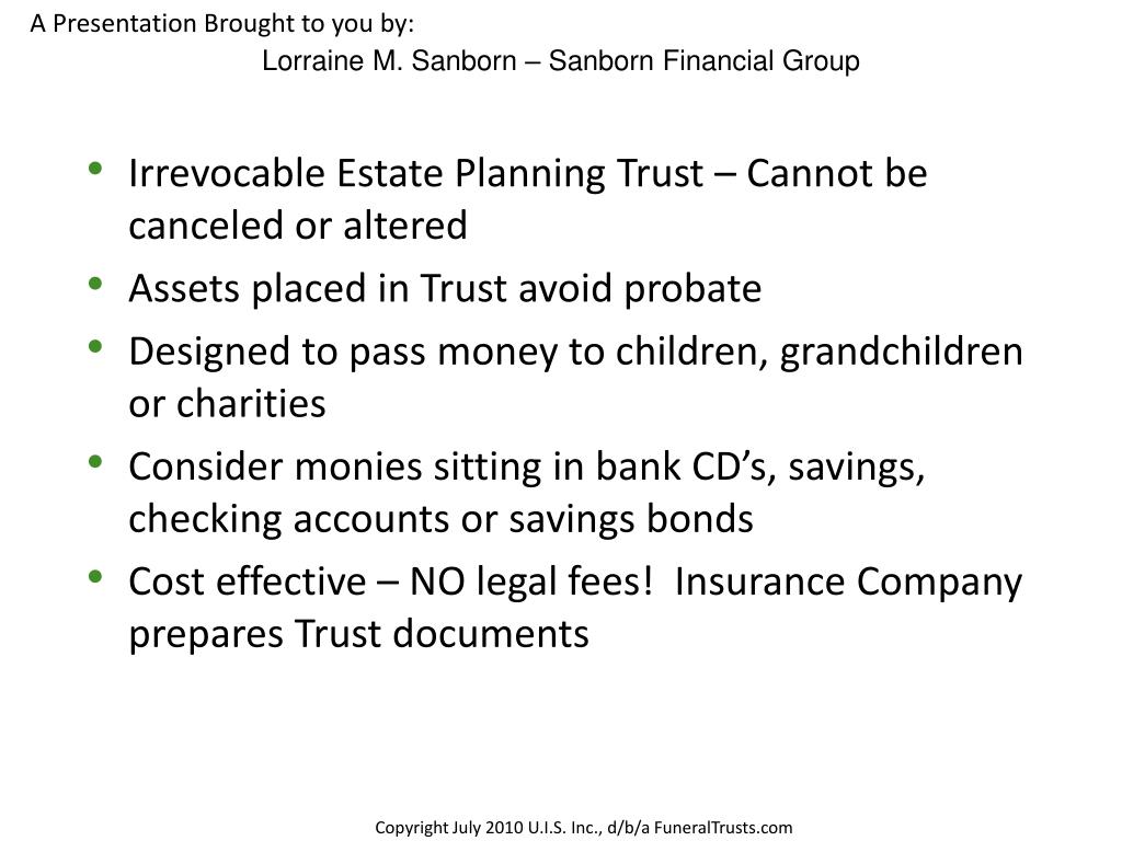 PPT The Estate Planning Trust PowerPoint Presentation, free download