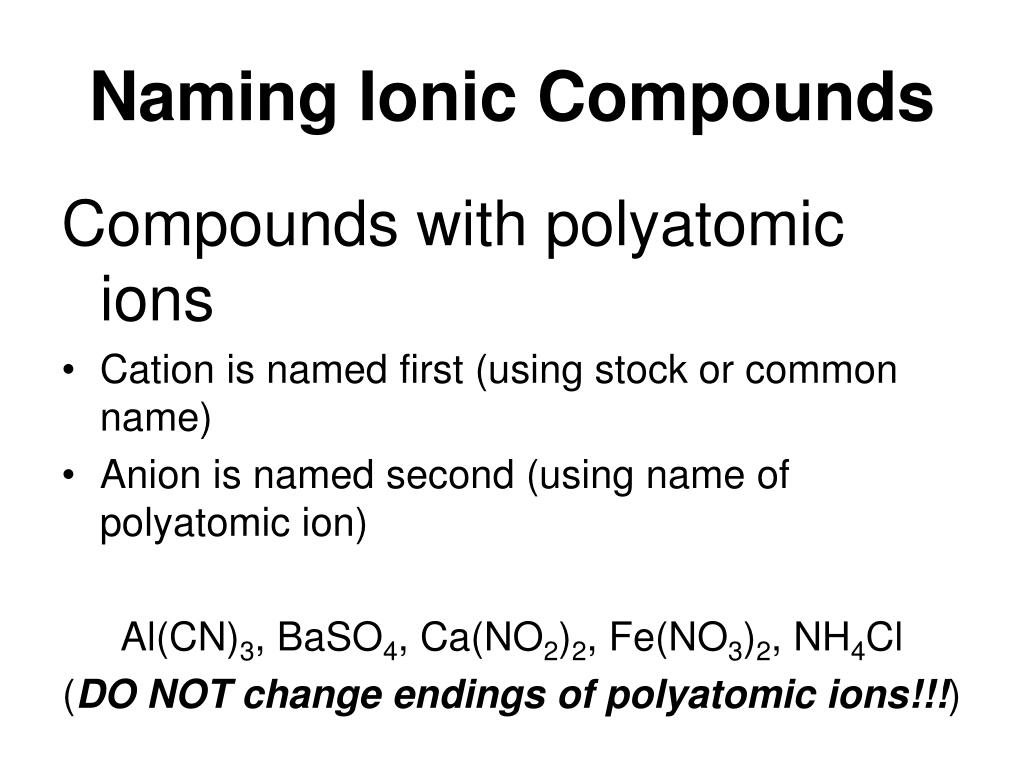 PPT Naming Chemical Compounds PowerPoint Presentation, free download