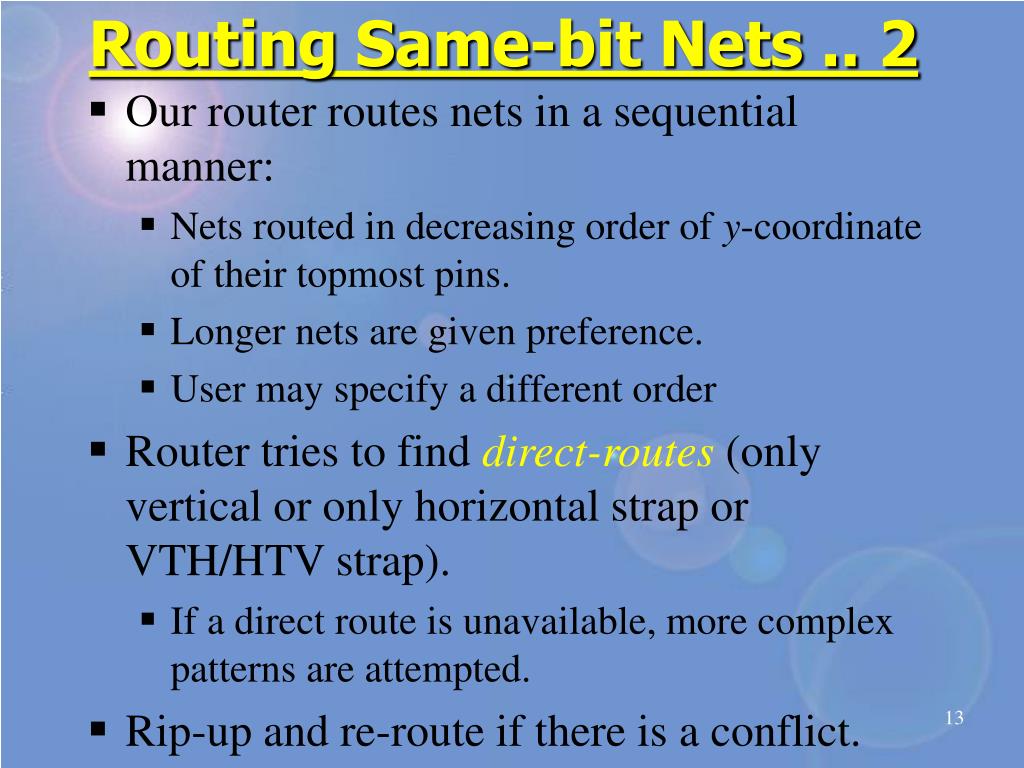 PPT A Routing Technique for Structured Designs which Exploits
