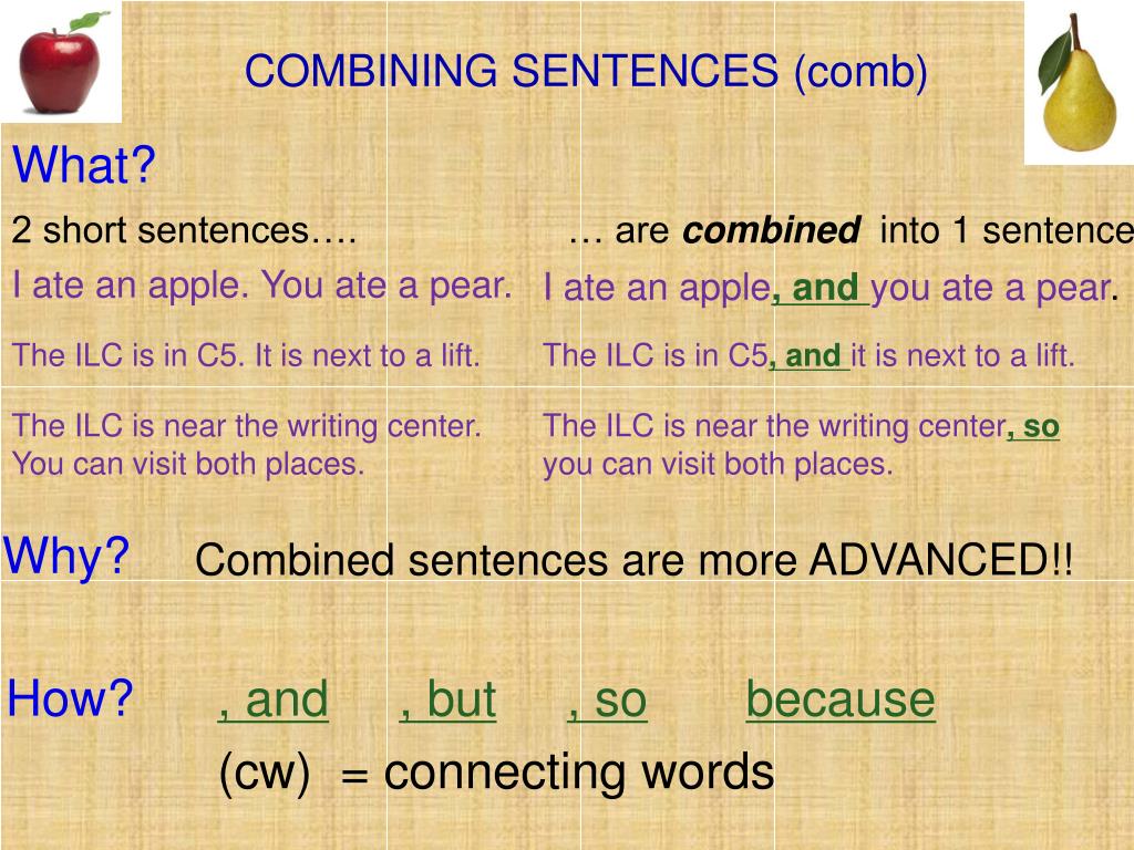 PPT - Combining sentences PowerPoint Presentation, free download - ID