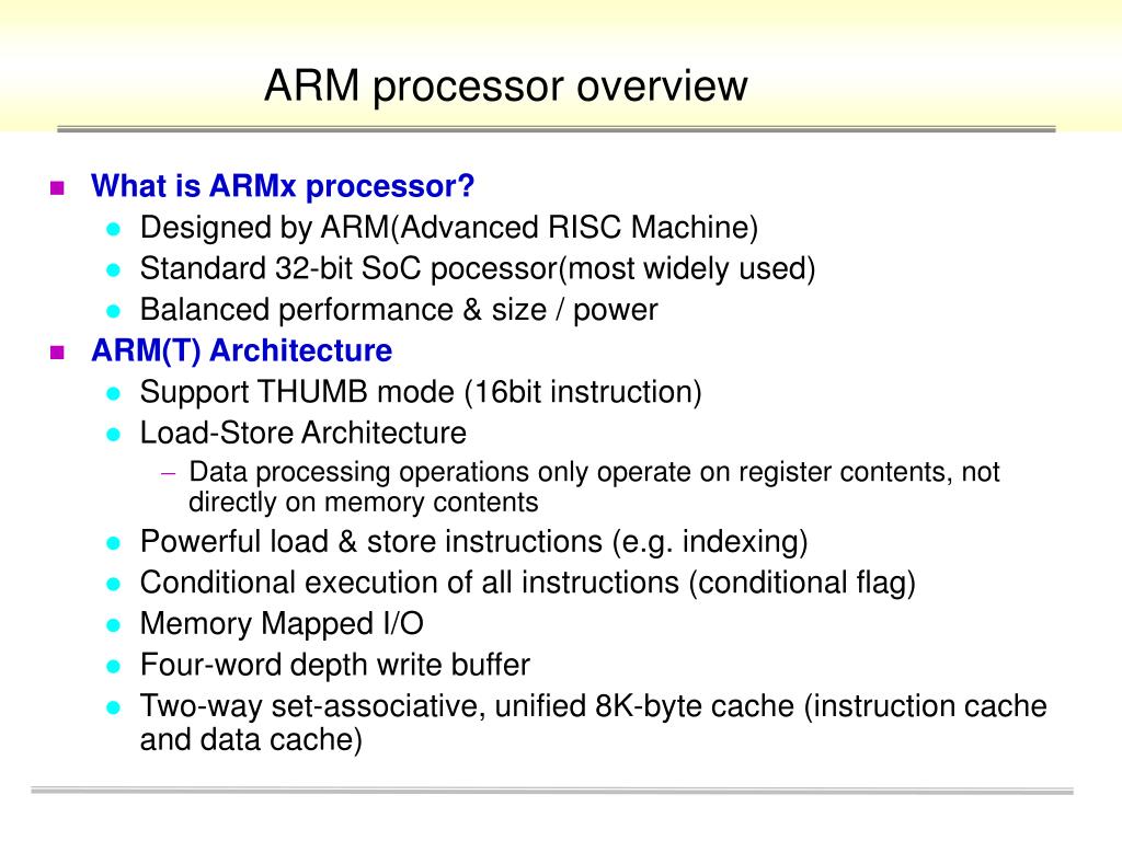 PPT ARM7 Microprocessor PowerPoint Presentation, free download ID