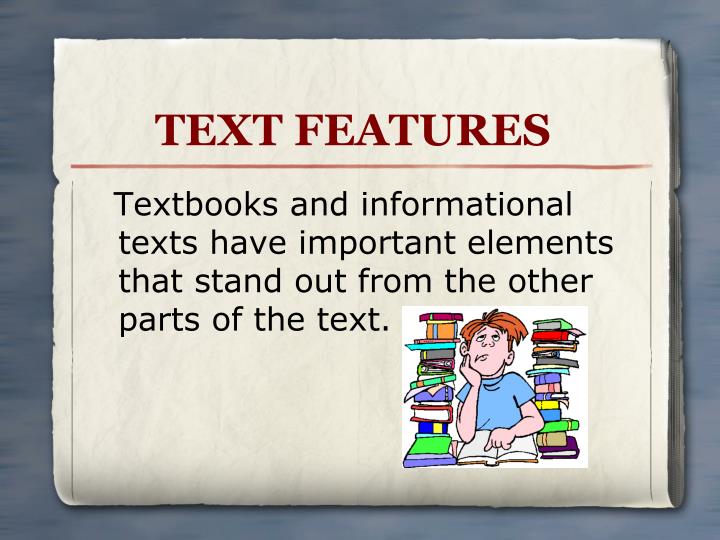 PPT TEXT FEATURES PowerPoint Presentation, free download ID3301736