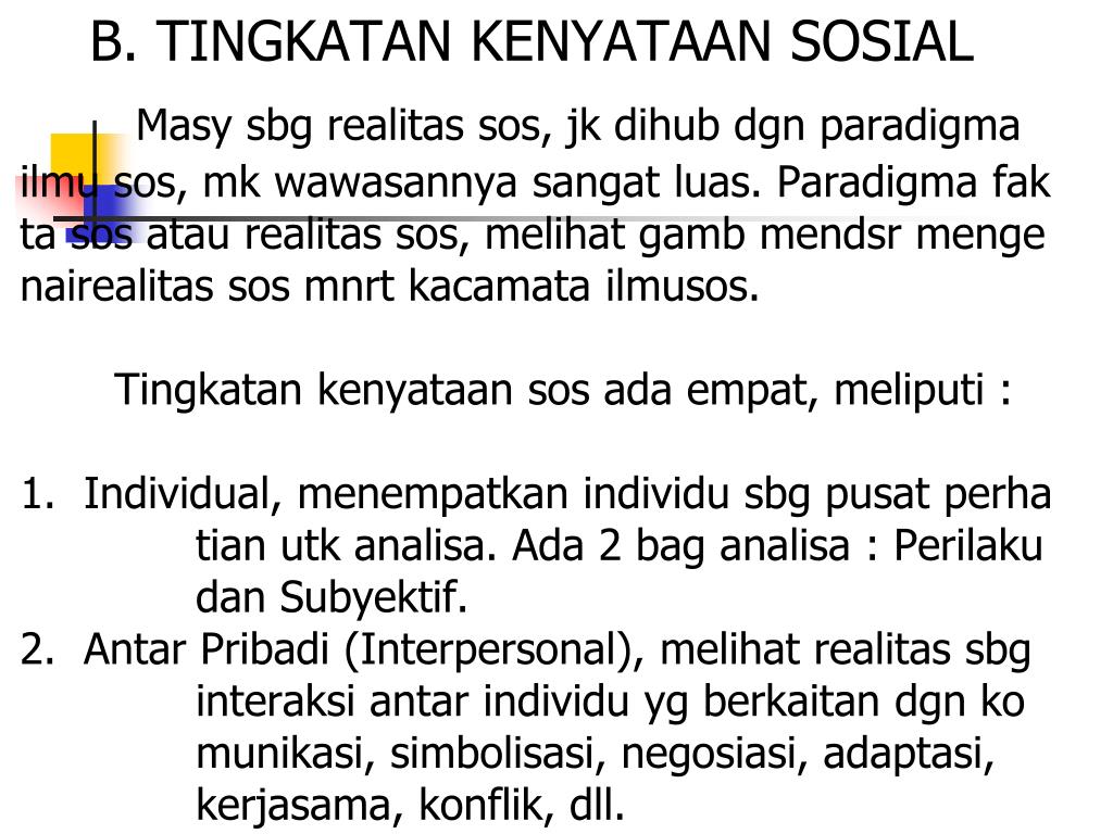 Contoh Paradigma Fakta Sosial
