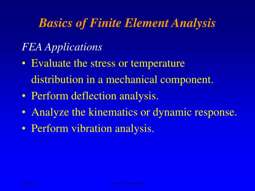 Finite element analysis for mechanical engineering