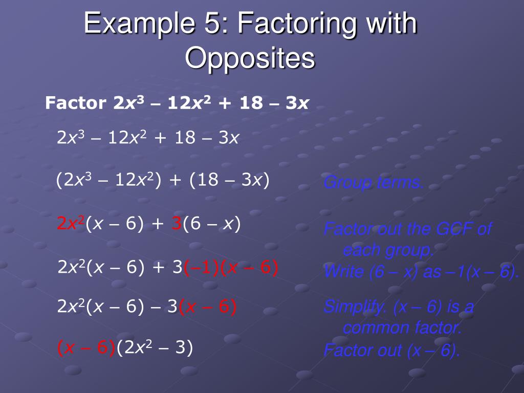 PPT Factoring by GCF PowerPoint Presentation, free download ID3304117