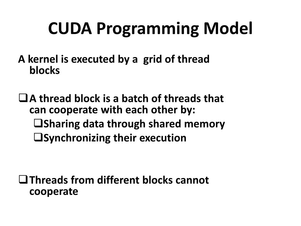PPT CUDA Programming PowerPoint Presentation, free download ID3305664