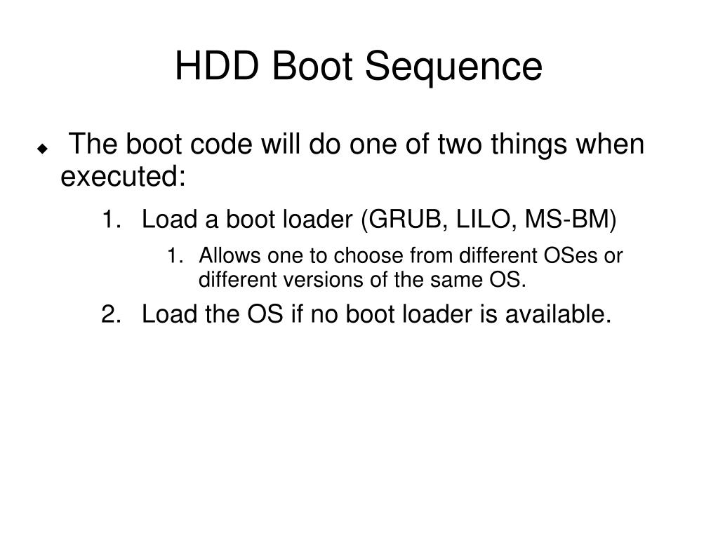 PPT Hardware Boot Sequence PowerPoint Presentation, free download ID3305761