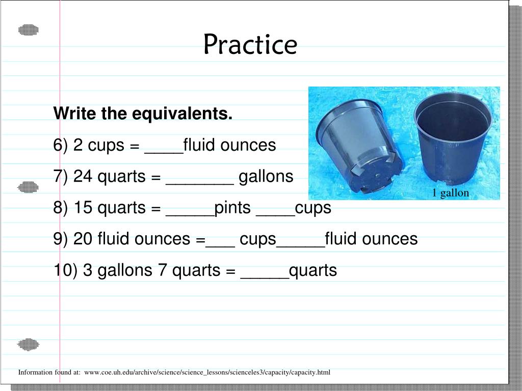 PPT Measurement Capacity PowerPoint Presentation, free download ID