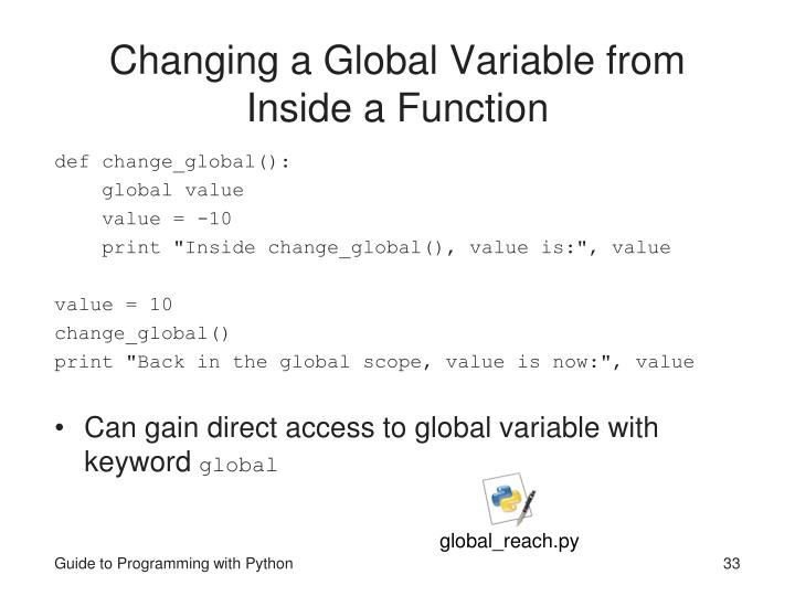 PPT Guide to Programming with Python PowerPoint Presentation ID3310139