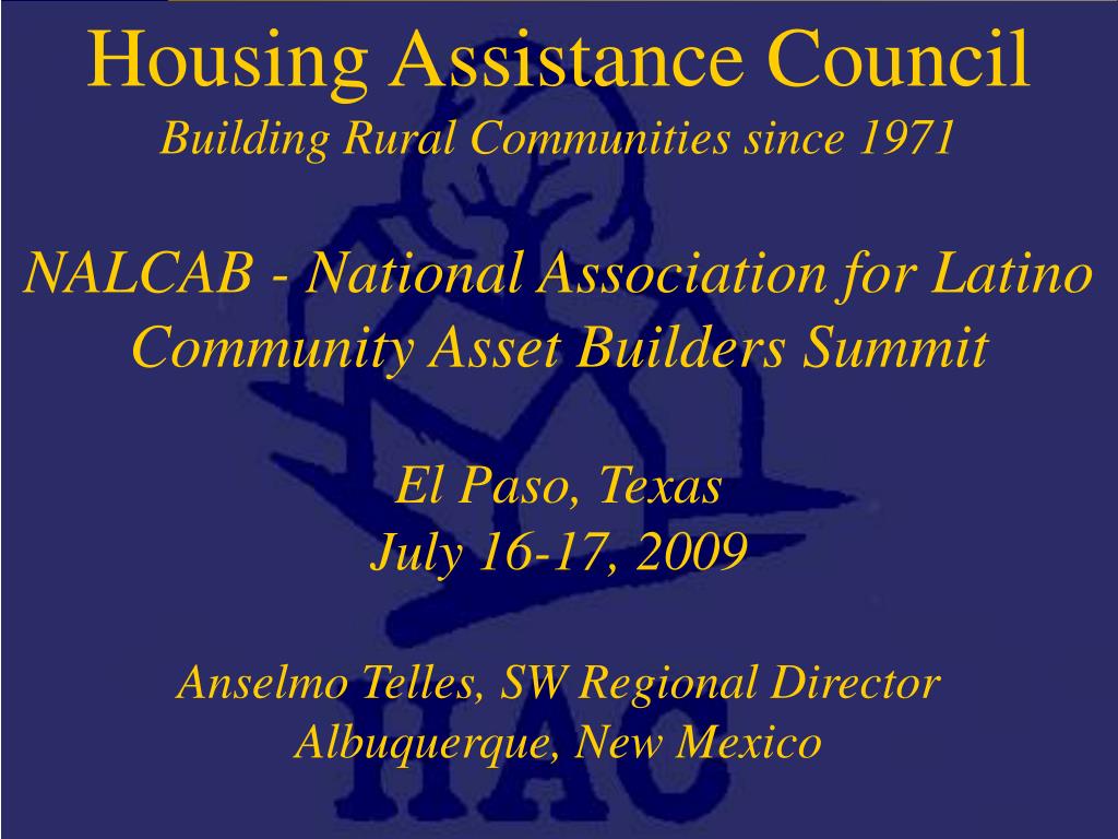 PPT Housing Assistance Council PowerPoint Presentation, free download