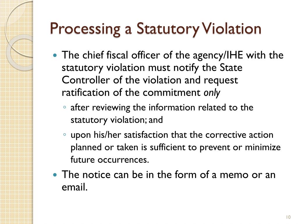 PPT Statutory Violations PowerPoint Presentation, free download ID