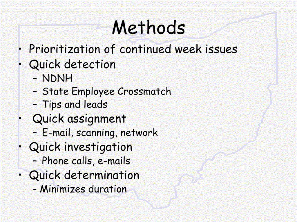 PPT Ohio Benefit Payment Control Integrity Methods, Tools, and