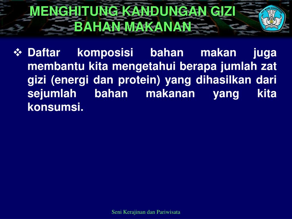 Daftar Komposisi Bahan Makanan Per 100 Gram Sedang