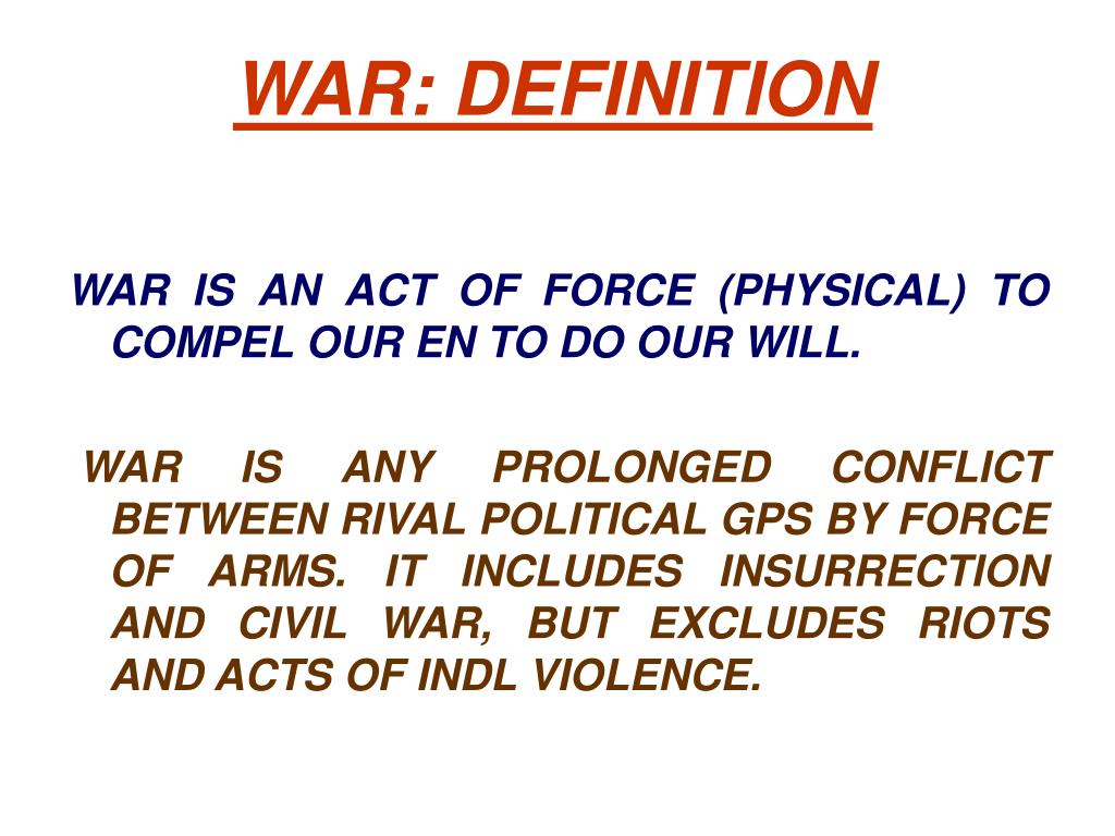 PPT THEORY OF WAR PowerPoint Presentation, free download ID3319181