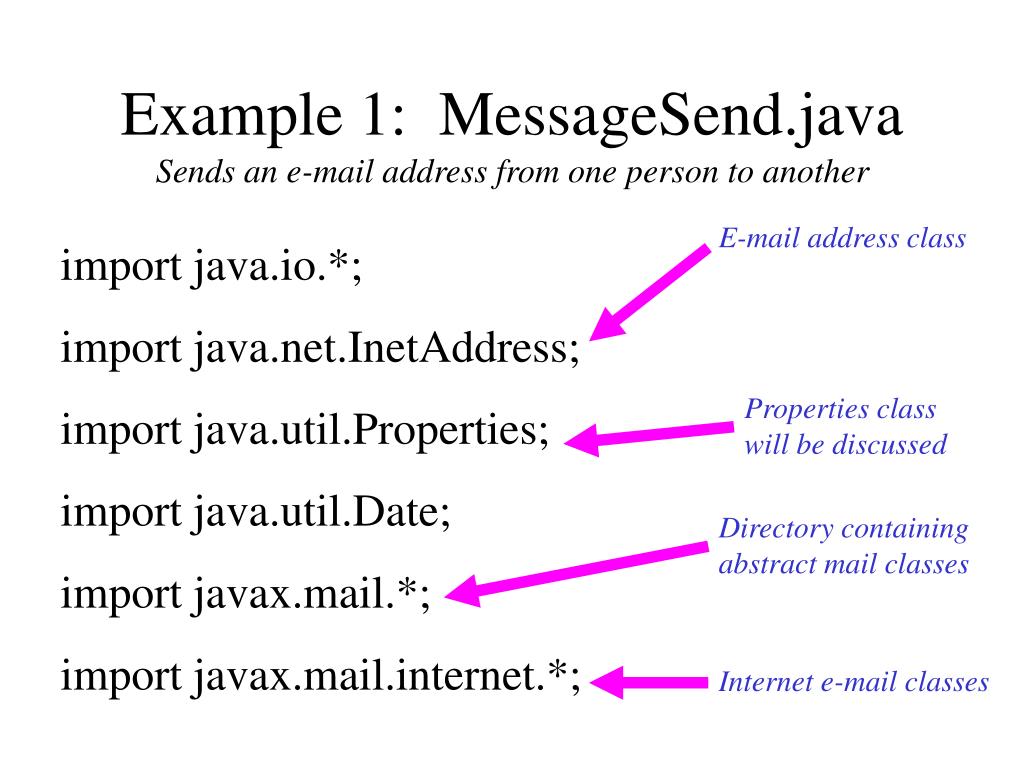 PPT JavaMail PowerPoint Presentation, free download ID3320586