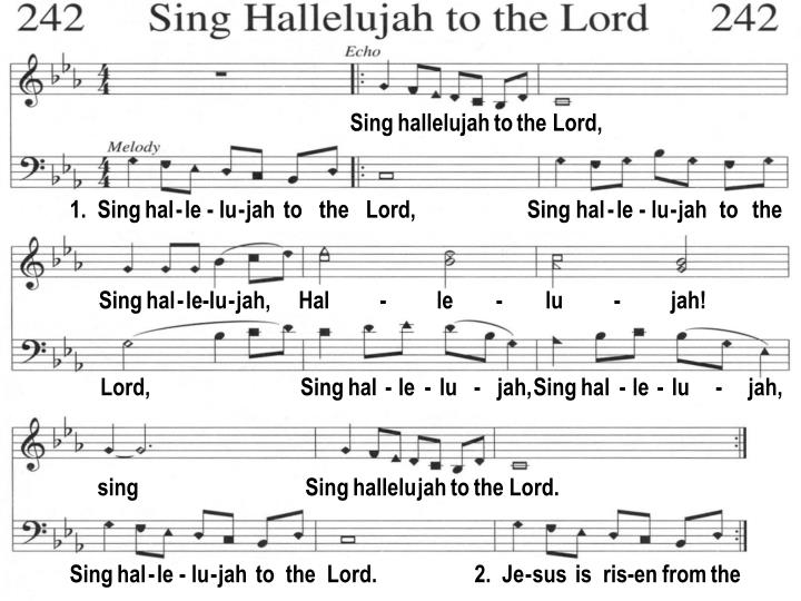 PPT Sing hallelujah to the Lord, PowerPoint Presentation ID3320641