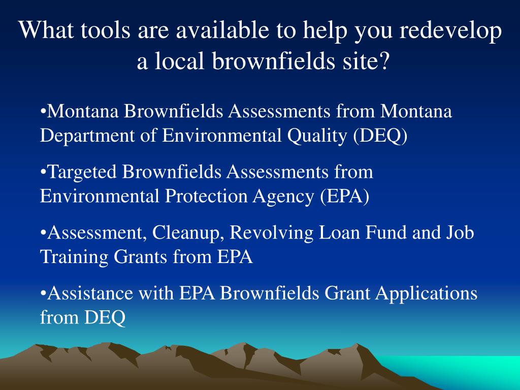 PPT Brownfield Grants 101 PowerPoint Presentation, free download ID
