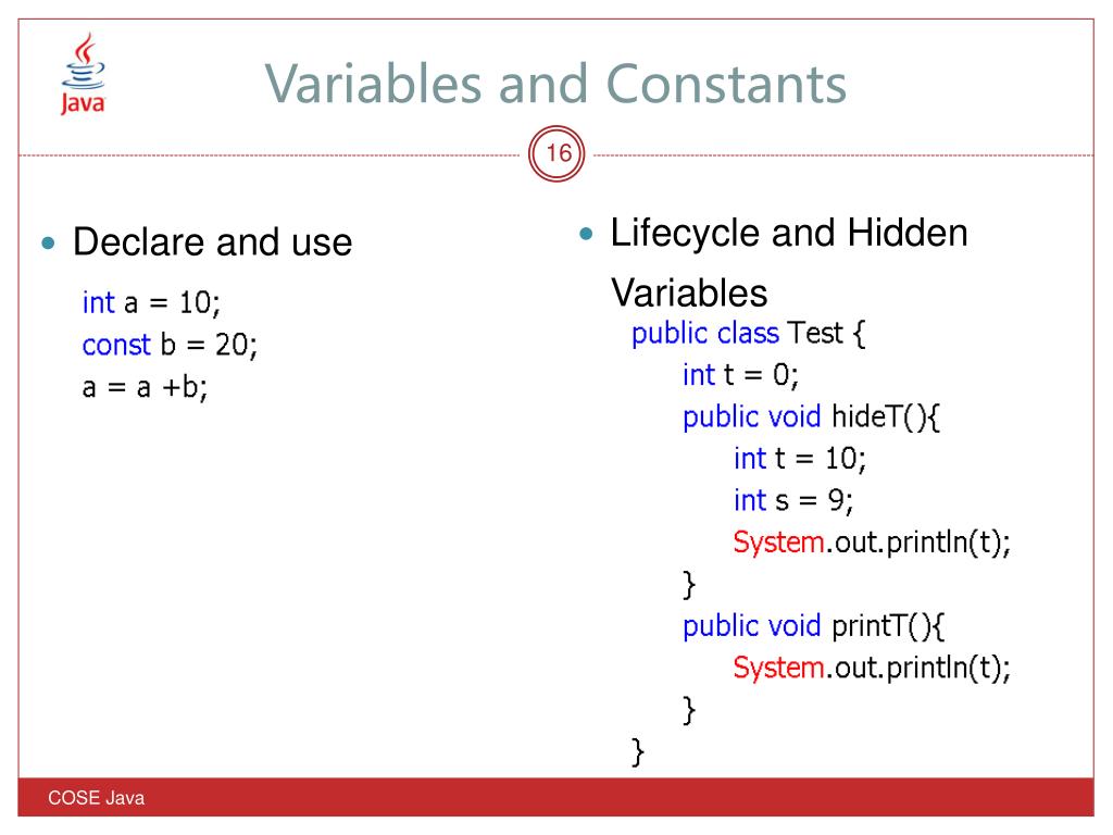 PPT Chapter 1 Java Fundamentals PowerPoint Presentation, free