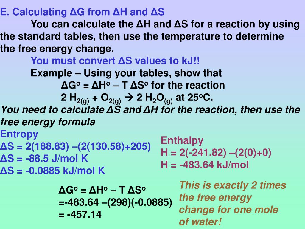 PPT Gibbs Free Energy Change PowerPoint Presentation, free download