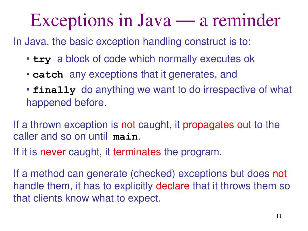PPT Exception Handling PowerPoint Presentation, free download ID