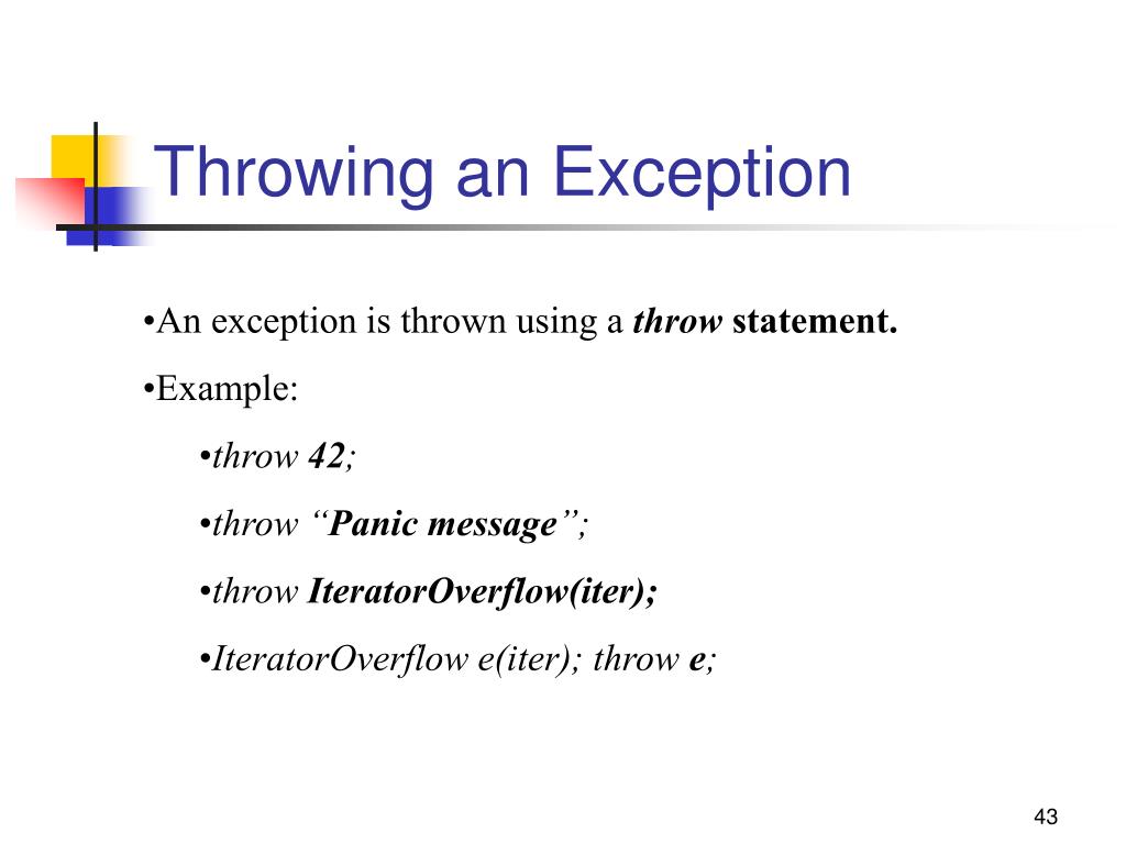 PPT Exception Handling PowerPoint Presentation, free download ID